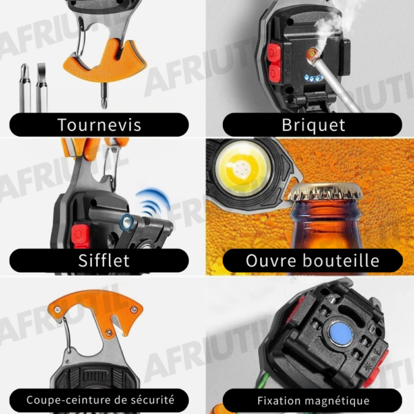 Lampe de Poche Multitool LED
