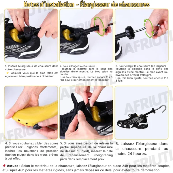 Kit Professionnel d'Élargisseur de Chaussures